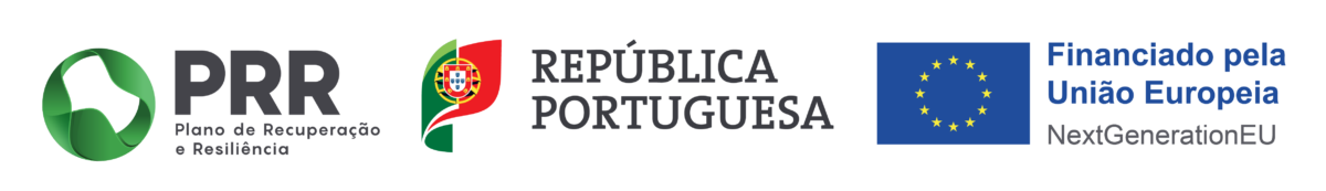 PRR — Plano de Recuperação e Resiliência, República Portuguesa, Financiado pela União Europeia NextGenerationEU