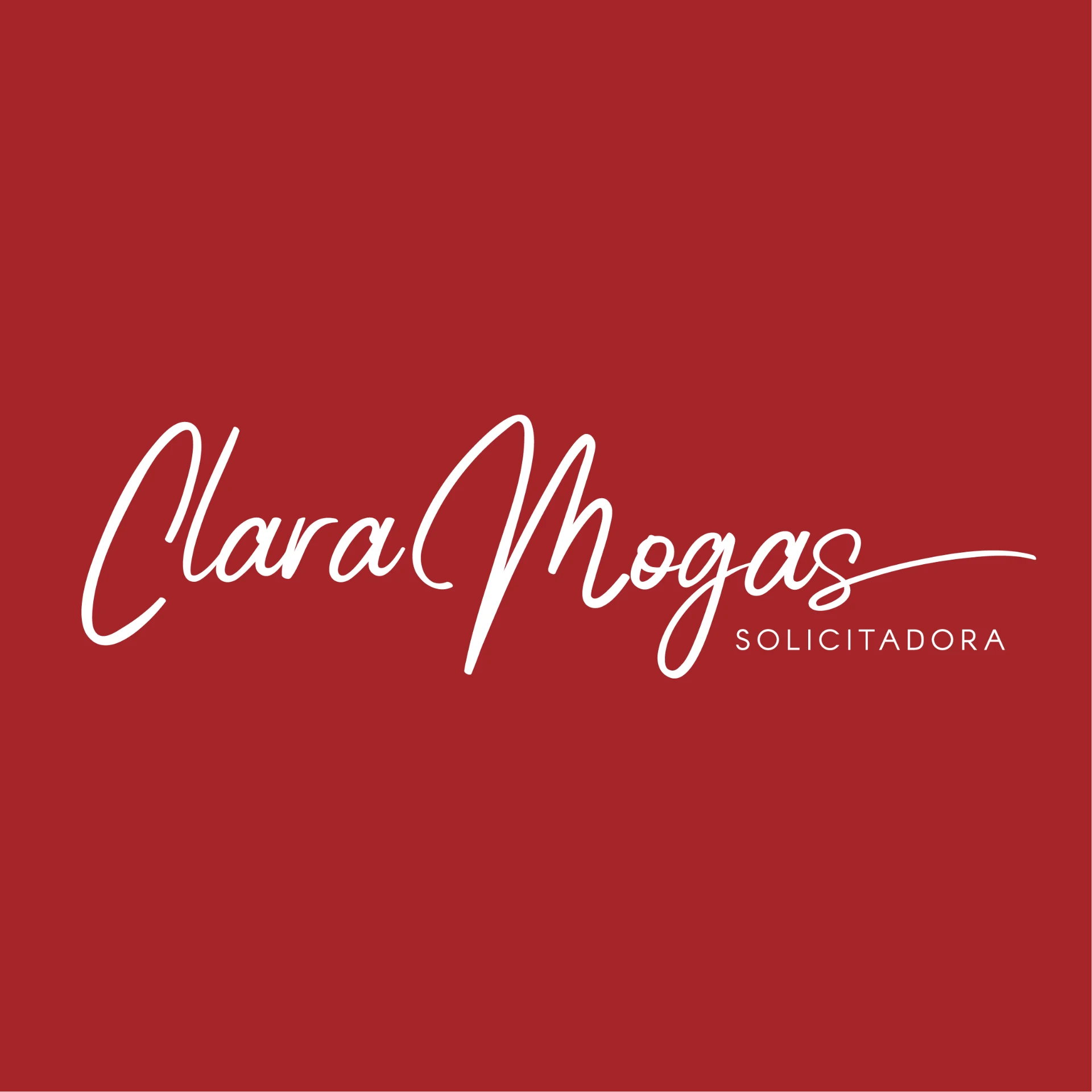 Logótipo Clara Mogas — Solicitadora
